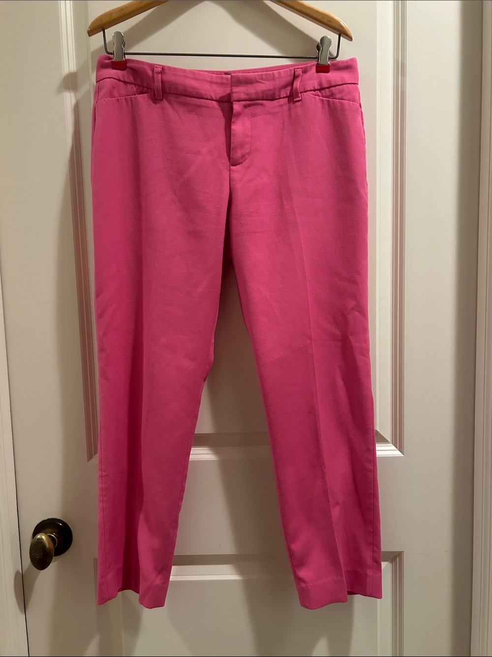 Gap Slim Cropped Dress Trousers Pants Pockets women’s size 4 Pink
